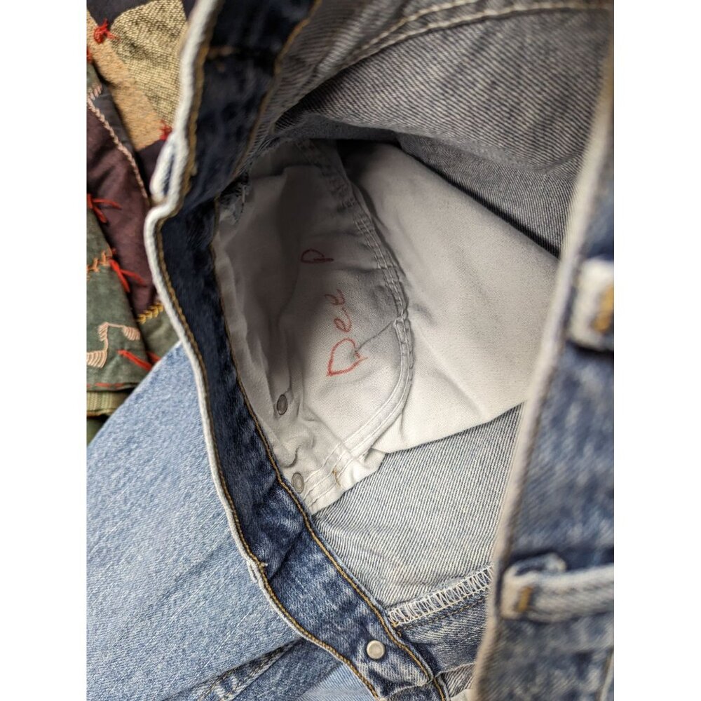 Mens Wrangler Blue Jeans Denim Size 34 X 32 - Picture 4 of 5